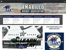 Tablet Screenshot of amarillohockey.com